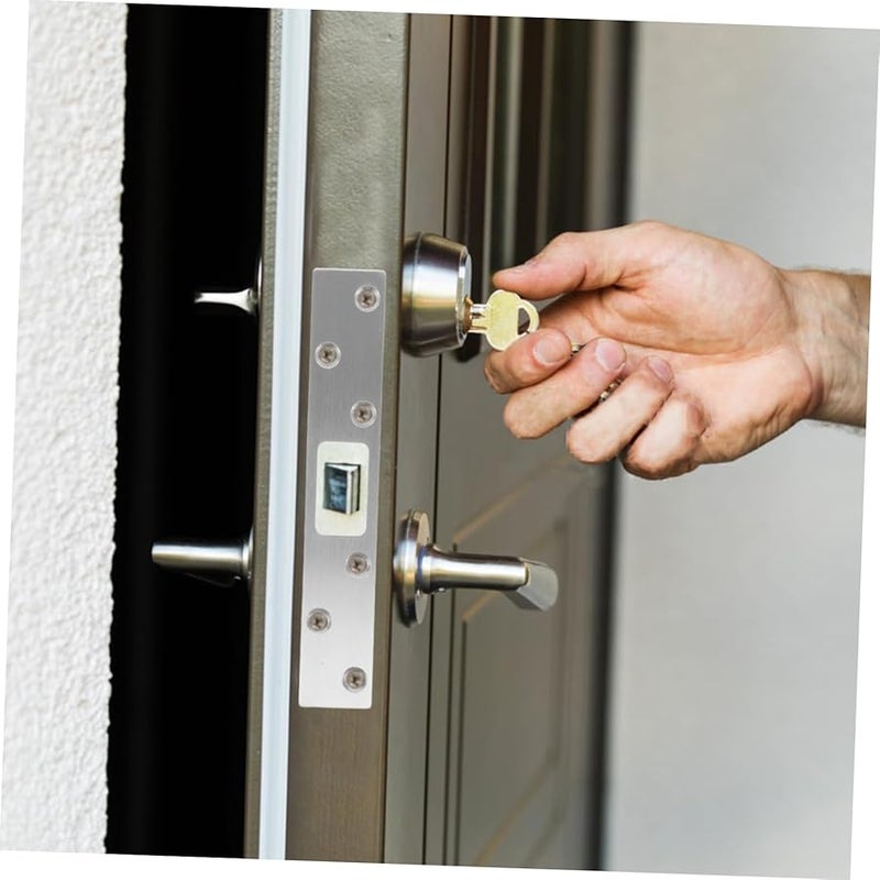 Silver Security Strike Plate Door Reinforcement For Exterior And Interior Doors - Image 5